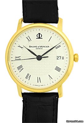 Baume & Mercier Gent's 18K Yellow Gold  &  Classima Executive Strapwatch