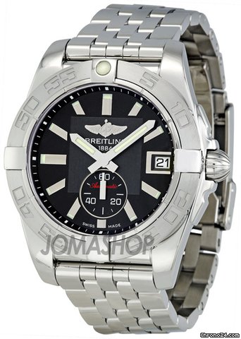 Breitling Galactic 36 Black Dial Automatic Mens Watch A3733011-BA33SS
