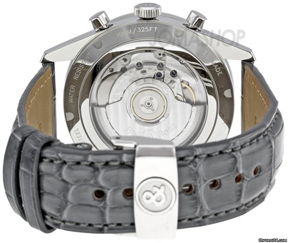 replica Bell & Ross Vintage Officer Silver Dial Automatic Chronograph Mens Watch BR126-OFFICER-SIL WATCHES 1 