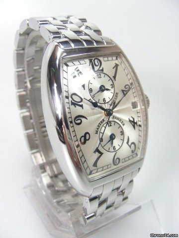 replica Franck Muller Master Banker GMT trois fuseaux horaires complet acier WATCHES 1 