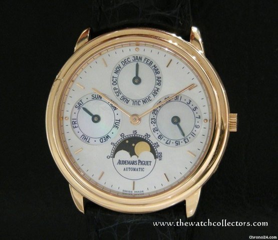 Audemars Piguet Very fine & Rare Rose Gold Perpetual Calendar "Ref.25657-0002" Full Set