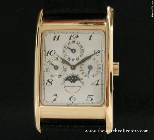 Audemars Piguet Rare Square Perpetuel Calendar in Pink Gold "Ref.25682-0-0002-02. Full Set