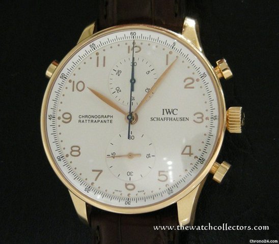 IWC Discontinued Portugeiser Rattrapante "Ref.3712" Pink Gold  Full Set [ ON HOLD ]