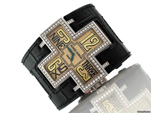 Roger Dubuis FOLLOW ME 750/- Weissgold, Handaufzug