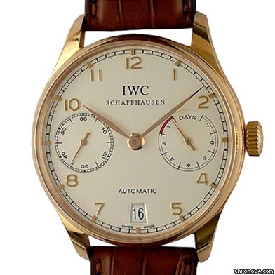 IWC Portugieser Automatik 7 Tage Gangreserve Rotgold