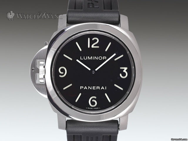 Panerai PAM 219 N - Luminor Base Destro Lefty" - 44mm Stainless Steel - Black Sandwich Dial - Brand New in Box
