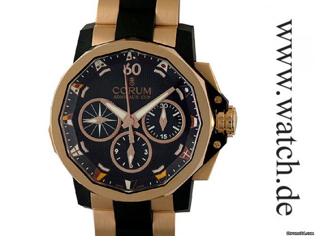 Corum Admirals Cup Challenge Regatta Chronograph Chronometer Rattrapente 18kt Rosegold limitiert 44mm