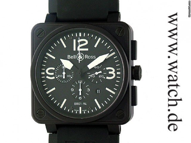 Bell & Ross Black Instrument BR 01-94 Automatic Chronograph 46x46