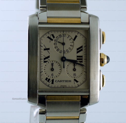 Cartier Tank Francaise Chronograph Quartz SS/YG WATCHES 2