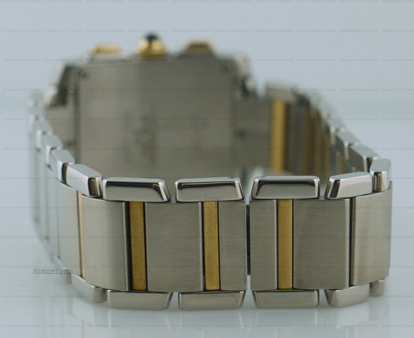 replica Cartier Tank Francaise Chronograph Quartz SS/YG WATCHES 1