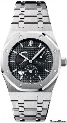 Audemars Piguet ROYAL OAK DUAL TIME POWER RESERVE - BLACK DIAL