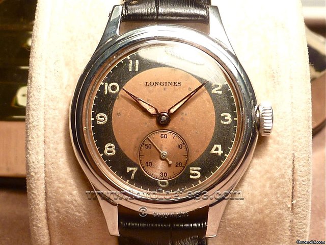Longines Bulls Eye dial, 1944 with 23M movement