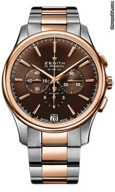 Zenith El Primero Captain Chronograph Stainless Steel and Rose Gold