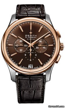 Zenith El Primero Captain Chronograph Stainless Steel and Rose Gold