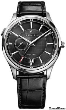 Zenith Elite Captain Dual Time Stainless Steel