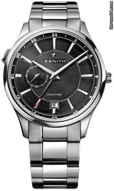 Zenith Elite Captain Dual Time Stainless Steel