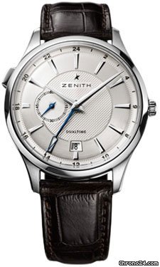 Zenith Elite Captain Dual Time Stainless Steel