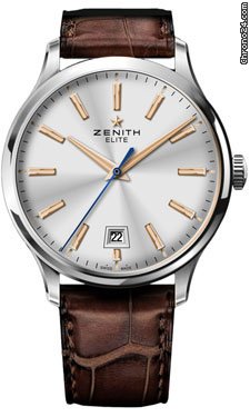 Zenith Elite Captain Central Second Stainless Steel