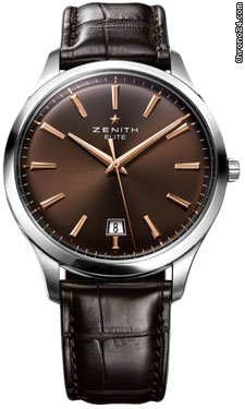 Zenith Elite Captain Central Second Stainless Steel