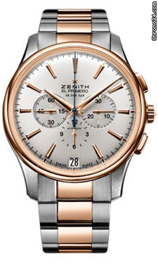 Zenith El Primero Captain Chronograph Stainless Steel and Rose Gold