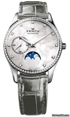Zenith Elite Lady Ultra Thin Moonphase Stainless Steel