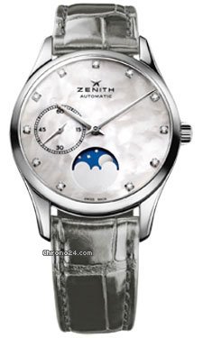 Zenith Elite Lady Ultra Thin Moonphase Stainless Steel
