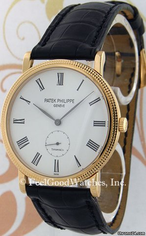 Patek Philippe 5119J Calatrava, Yellow Gold, Tiffany Dial