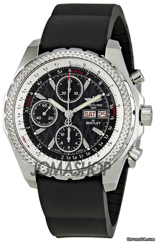 Breitling Bentley GT Black Dial Chronograph Automatic Mens Watch A1336212-B960BKRD