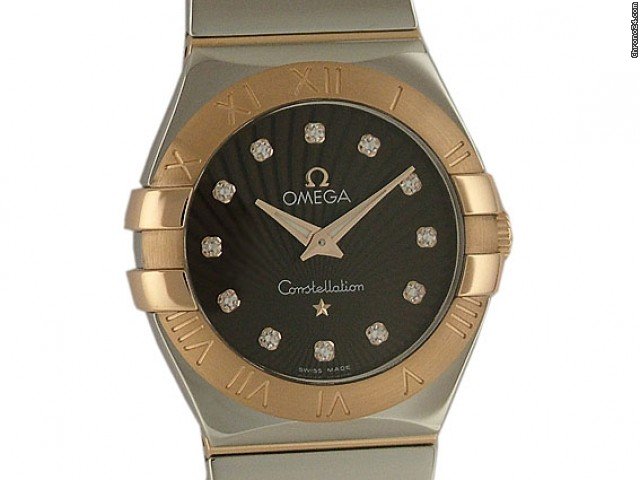 Omega Constellation Lady Stahl/Rosegold Diamond 27mm