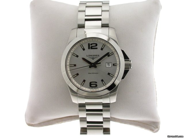 Longines CONQUEST ACCIAIO QUARZO ARGENTO