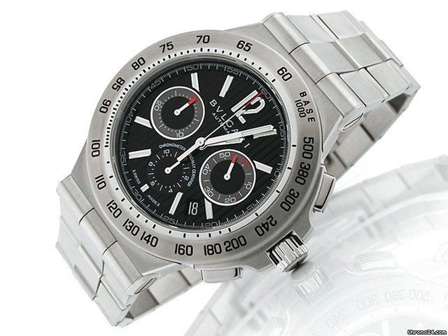 Bulgari Herren "DIAGONO PROFESSIONAL" Edelstahl Automatik