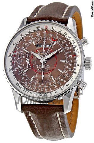 Breitling Montbrilliant Datora Bronze Dial Chronograph Mens Watch A2133012-Q509BRLD