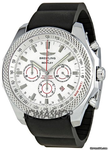 Breitling Bentley Barnato Silver Dial Chronograph Mens Watch A2536821-G734BKRD