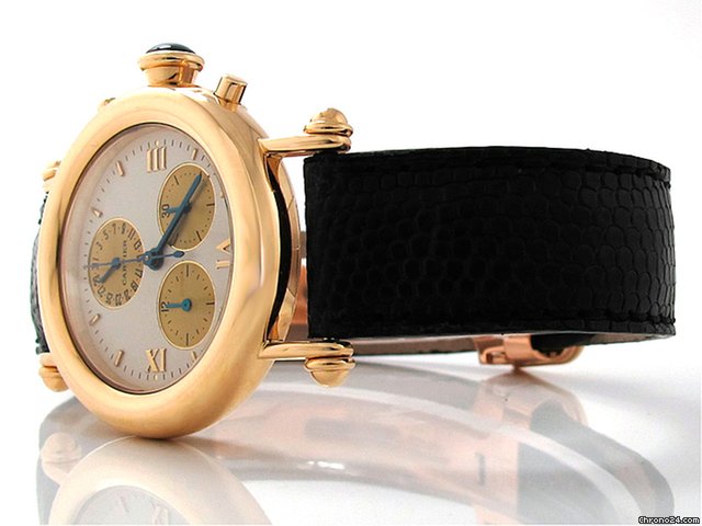 replica Cartier Damen "DIABOLO" 750/- Gelbgold Quarz WATCHES 1 