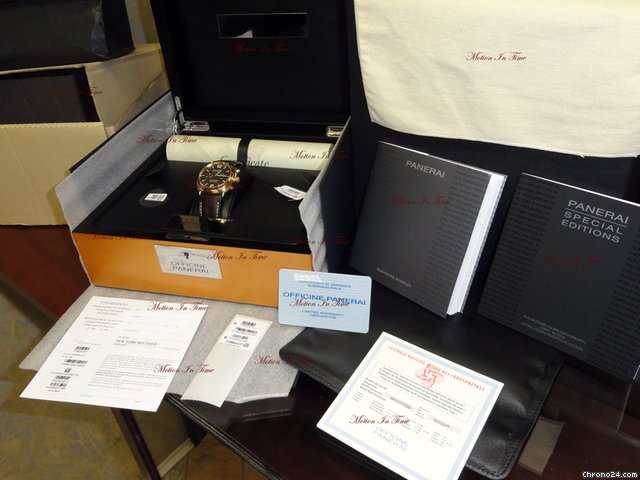 replica Panerai PAM 377 RADIOMIR CHRONO AUTOMATIC ROSE GOLD LIMITED 100 PCS WATCHES 1 