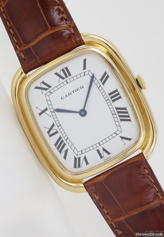 Cartier Herrenuhr in 18k Gelbgold Vintage Rarit?t super gro
