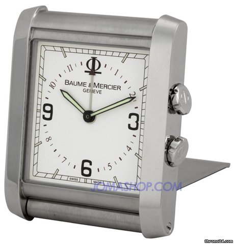 Baume & Mercier &  Hampton Square Alarm Clock 8754