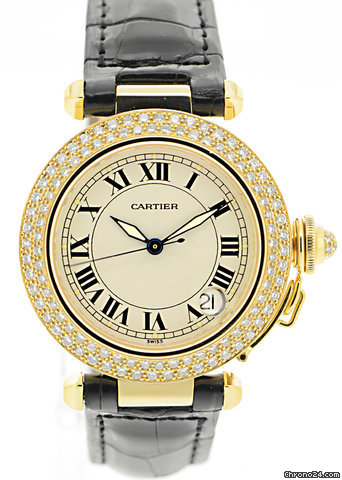 Cartier Pasha de 18K Gelbgold & Diamantbesatz