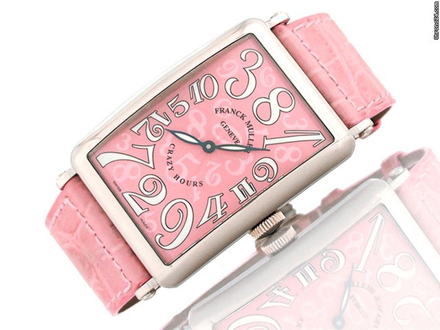 Franck Muller Damen "LONG ISLAND" 750/- Weissgold Automatik