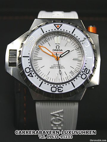 Omega Seamaster Ploprof wei es ZB Stahl/Kautschuk