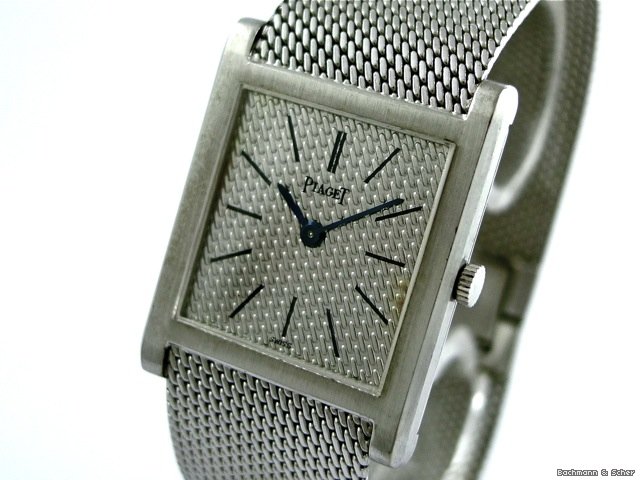 Piaget Tank, 18k White Gold, Manual
