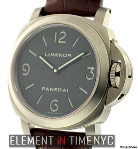 Panerai Luminor Base Titanium Black Sandwich Dial PAm 176