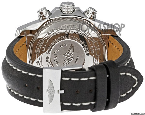 replica Breitling Super Avenger Black Dial Black Leather Strap Chronograph Mens Watch A1337011-B973BKLT WATCHES 1 