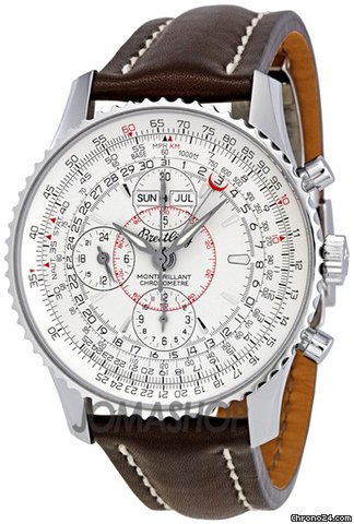 Breitling Montbrilliant Datora Silver Dial Chronograph Mens Watch A2133012-G518BRLD