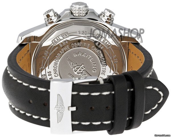 replica Breitling Super Avenger Black Dial Chronograph Black Leather Strap Mens Watch A1337011-B907BKLT WATCHES 1 