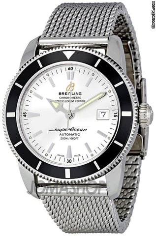 Breitling Superocean Heritage 42 Silver Dial Mens Watch A1732124-G717SS