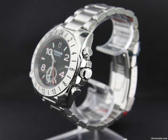 replica Tudor Aeronaut GMT-Date all steel black dial WATCHES 1 