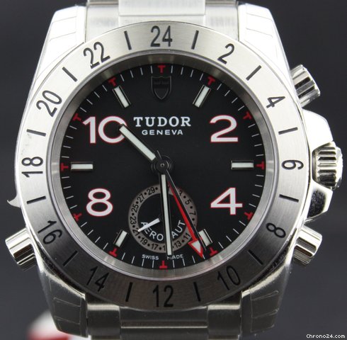 Tudor Aeronaut GMT-Date all steel black dial