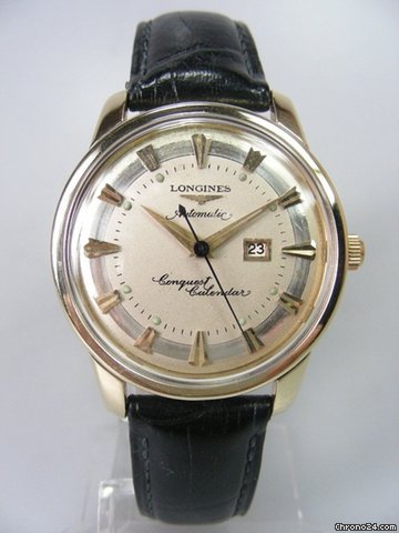 Longines Conquest Calendar or/acier