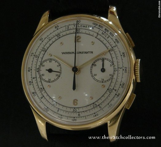 Vacheron Constantin Very fine & rare Yellow Gold Chronograph from the 40 's